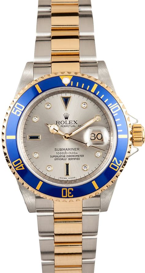 rolex submariner serti dial history|Rolex Submariner model 16613 price.